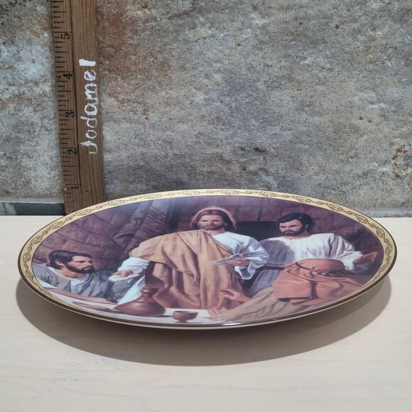 The Last Supper Plate Robert T Barrett  Life of Christ Bradford Exchange 1994 - Picture 9 of 12